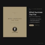 What Survives The Fire: Stoic Notebook No. I